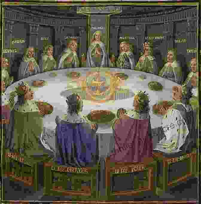 Merlin And King Arthur Seated At The Round Table Merlin Or The Early History Of King Arthur: A Prose Romance